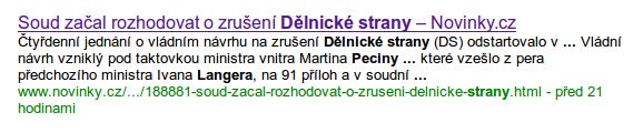 Google.com vs. Novinky.cz